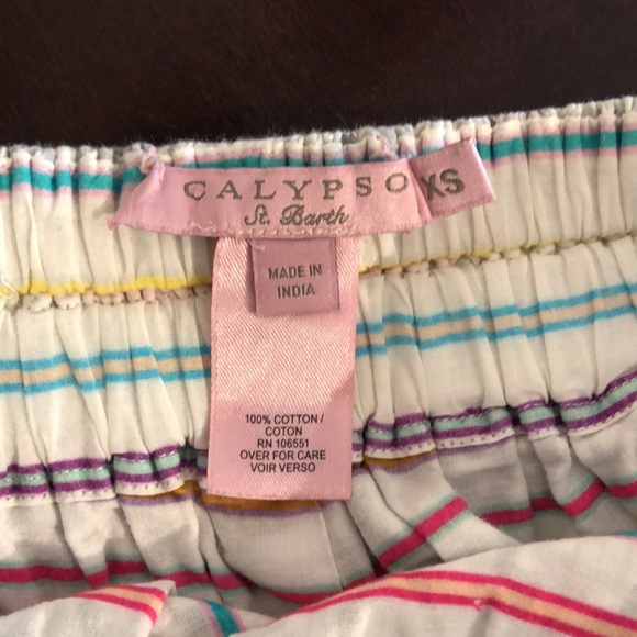 Calypso St. Barth Reversible Swimsuit Cover-Up Shorts, size XS - Picture 4 of 8